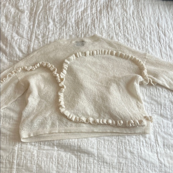Massimo Dutti Cream Ruffle Sweater - Picture 5 of 5